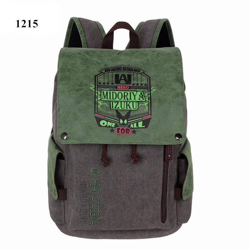 

My Hero Academy Anime Canvas Backpack Schoolbag Printing School Book Student Travel Bag Cosplay