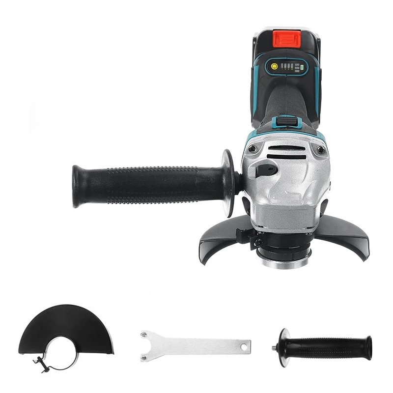 DONUMEH Cordless Electric Angle Grinder 4/5-inch 120/125mm Rechargeable Brushless 4 Speed Cutting Power Tool 18V Makita Battery