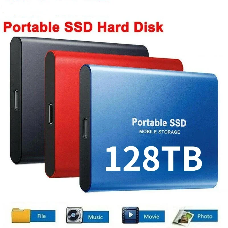 

Portable SSD 1TB External hard drive High-speed Mobile Solid State Drive 500GB External Storage Decives Hard Disks for PC/ Mac