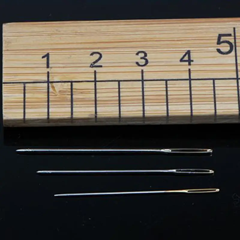 30 stücke Kreuz Stich Nadeln Gold Schwanz Nadel Blunt Stickerei Nadel Kreuz Stich Hand Werkzeuge – Detail 8