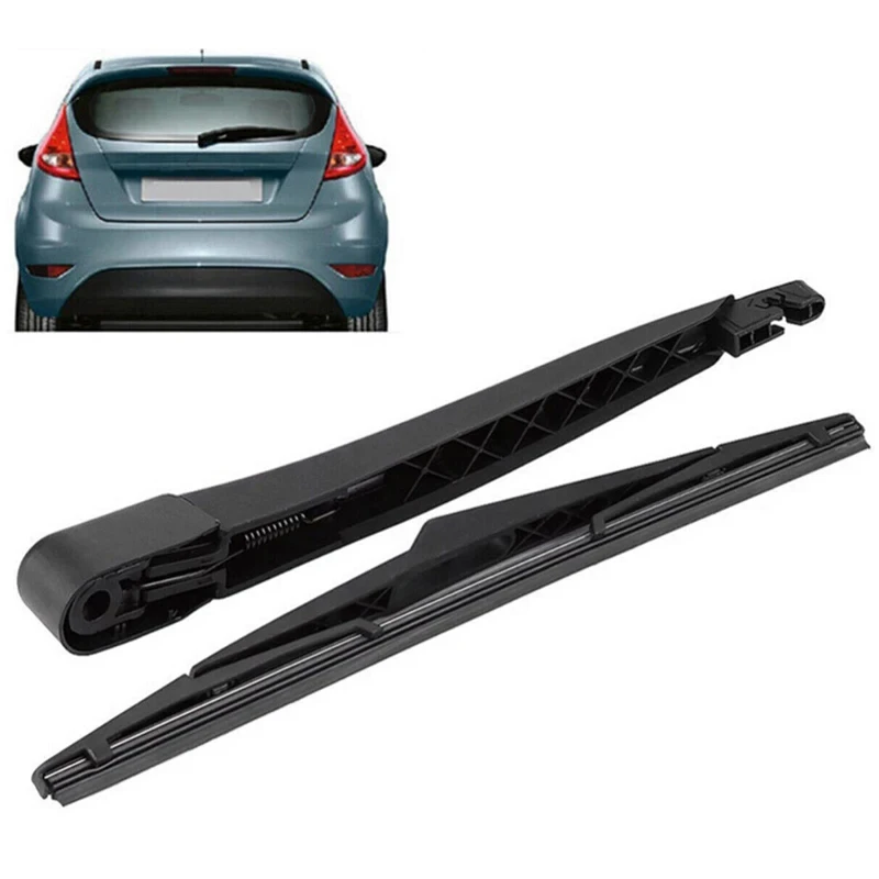Car Rear Windscreen Tailgate Wiper Blade & Arm Set - 2 Piece Set