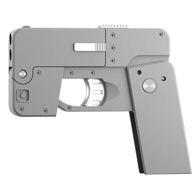 Shell Ejection Deformation Ic380 Folding Mobile Phone Spray Gun Soft Bullet Gun Can Launch Toy Pistol Model Christmas Gift 2025 3