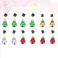 12 Pcs Christmas Balls Decorations Hanging Beard Clip nament Pendant Home Decor Holiday Garland Accessories Christmas Theme 1
