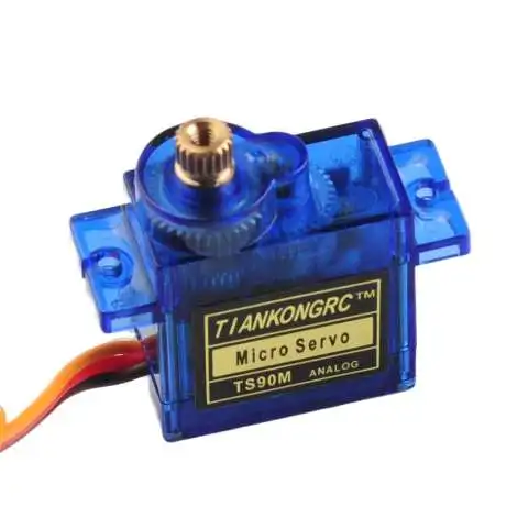 Servomoteur RC haute performance montrant les engrenages internes en métal pour une durabilité accrue.