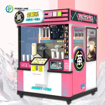Distributore automatico automatico di tè a bolle robot intelligente di vendita calda in vendita Prezzo di fabbrica distributore automatico di tè al latte Boba per caffè