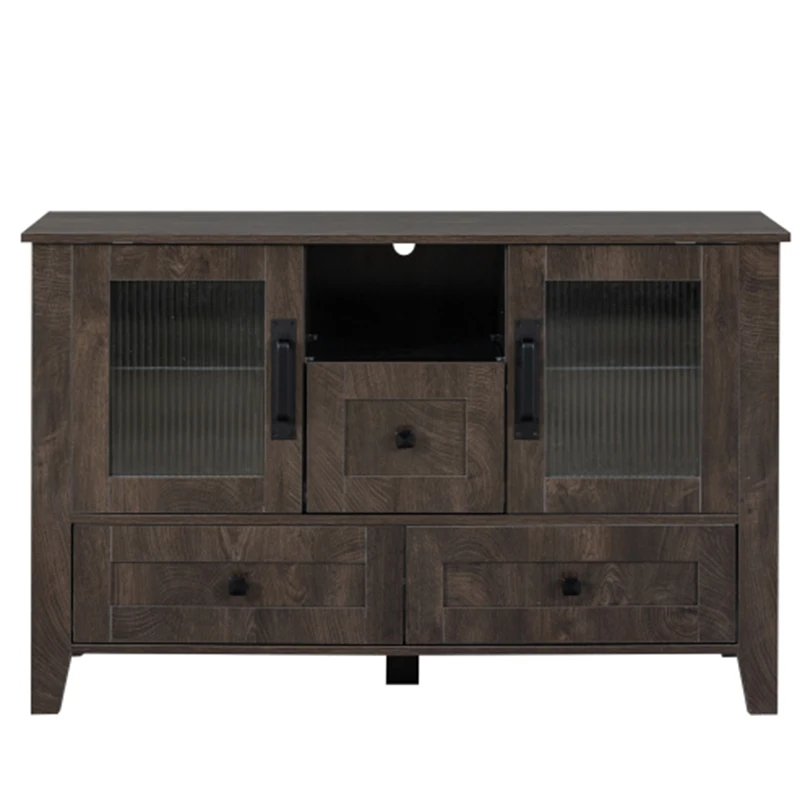 DrawerDresser cabinet,barcabinet,BuffetSideboard,StorageCabinet,Buffet Server Console Tablestorge,changhong glass door,Gray