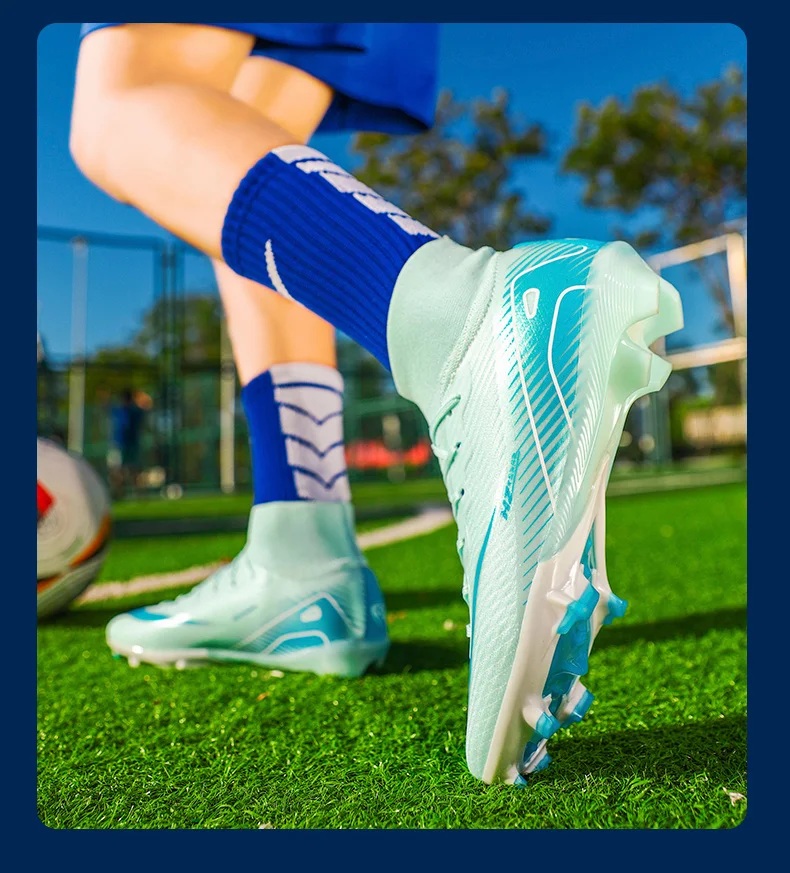 Men Football Boots High Quality Soccer Shoes 2025 New Ultralight FG/TF Soccer Cleats High Top Grass Training Football Boots