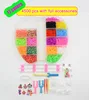 Box Packed! Rubber Bands Weaving Set DIY Toys Loom Craft Kid Bracelet Braid Silicone Elastic Weave Bands Gifts for Girls 2