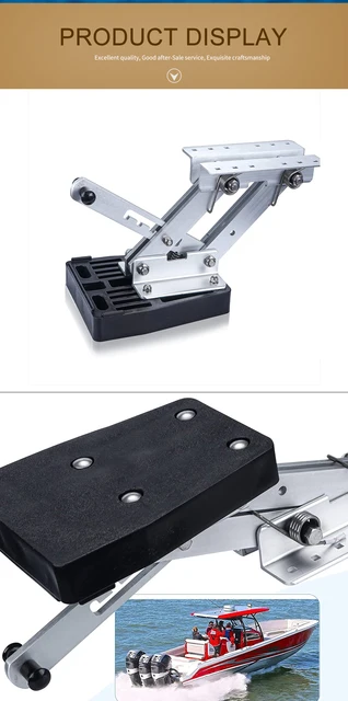 ボート エンジン ブラケット ボートエンジン 船外機 頑丈 アルミニウム 補助サポート 最大20hp : 船外機ブラケット エンジン補機 (アルミ製) : 車＆バイク