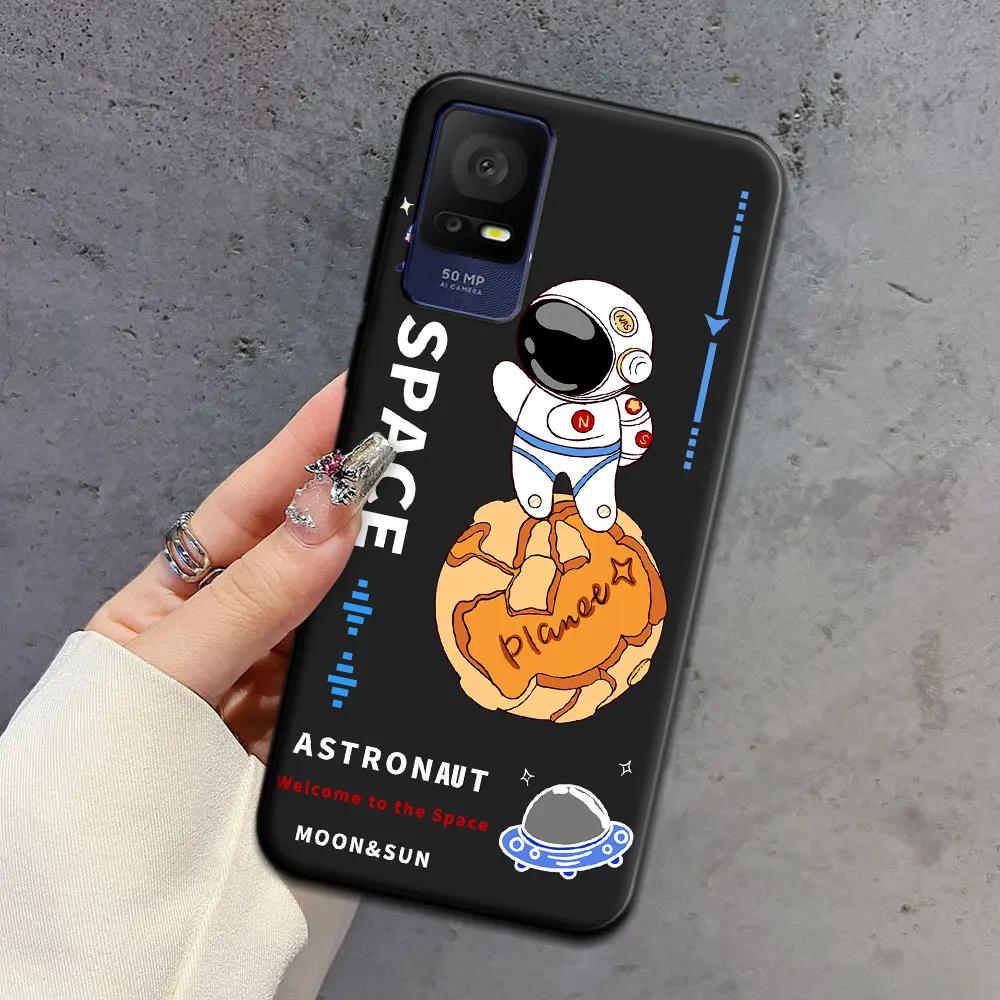 Cartoon Astronaut Soft Silicone TPU Phone Case - Lovely Back Cover Protection