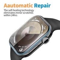 Film de protection pour Apple Watch 44mm 45mm 40mm 41mm 49mm 42 38mm, protecteurs d'écran incurvés iwatch série 8 7 SE 9 Ultra 10 42/46MM 2