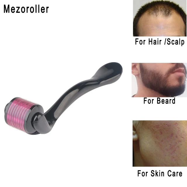 Mezoroller Beard Roller DRS 540 Needles Micro Needling Derma Roller for Hair Re Growth Skin Care