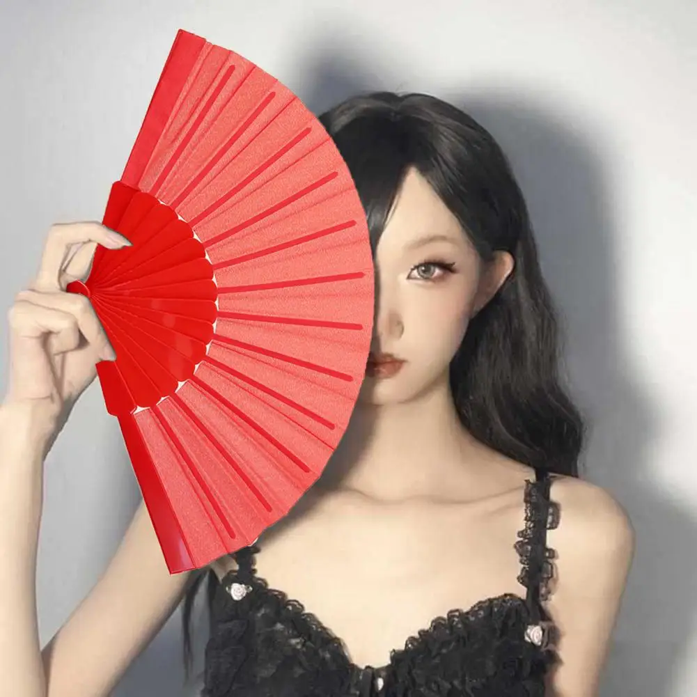 Portable Fan Folding Fan Hand Fan Floral Lace Folding Fan Solid Color Strong Structure Portable Handheld Fan for Weddings Parties Travel Portable Women Fans