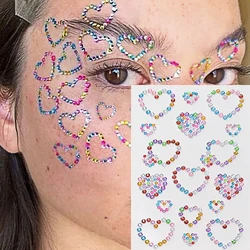 Vibrant Love - Heart Gem Stickers for Festival Makeup & Decoration (2)