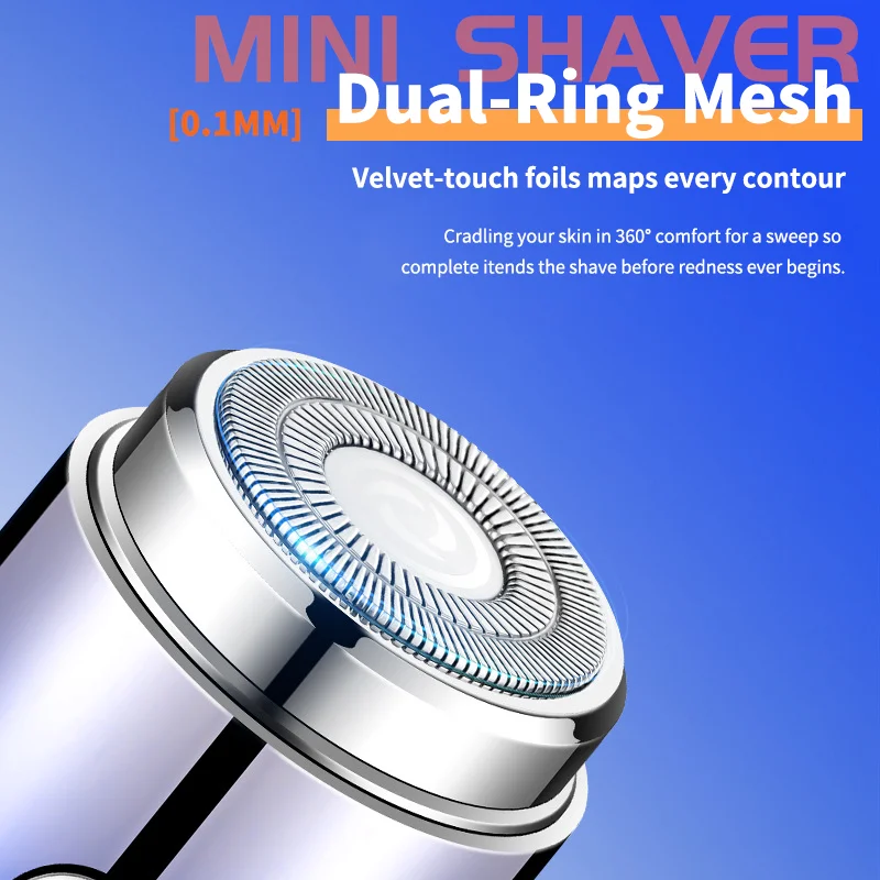 남성용 전기 면도기 미니 여행용 면도기 세척 가능 휴대용 남성용 수염 트리머 면도기 USB 충전식 및 세척 가능