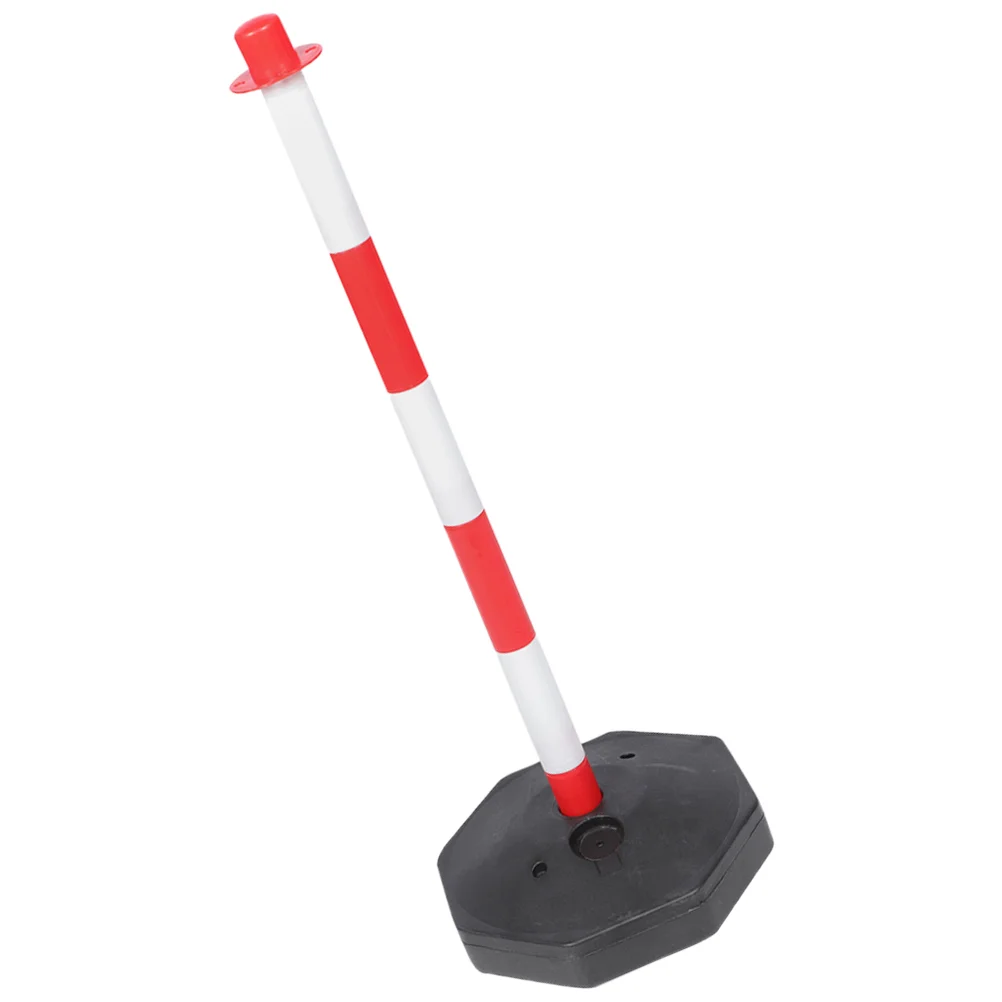 Movable Warning Column Traffic Pe Elastic Isolation Pile Anti-collision (red and White) 1pcs Parking Stop Safety Barricade