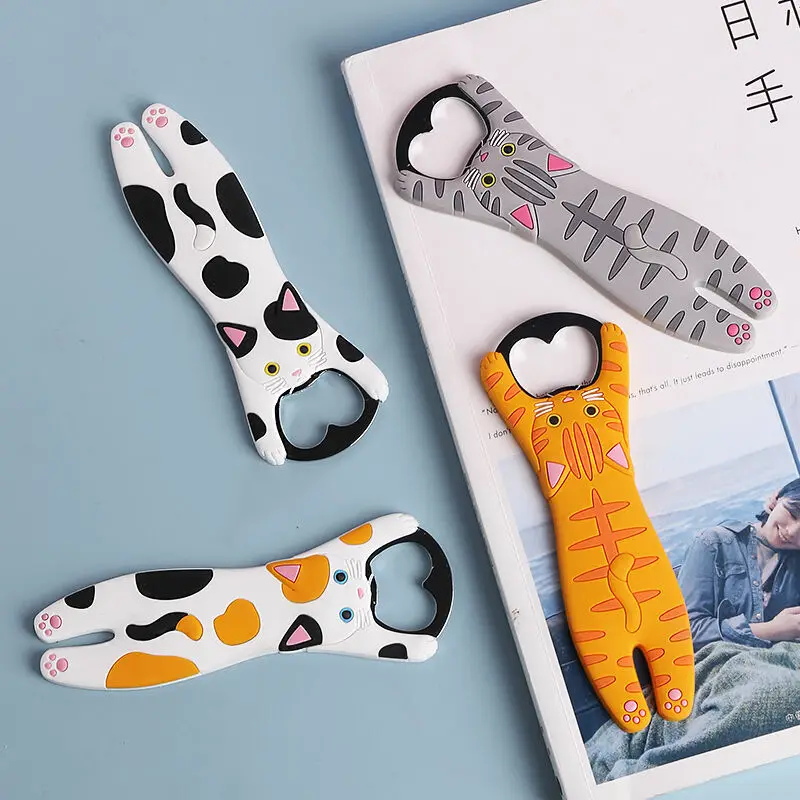Magnetic Refrigerator Beer Bottle Opener Cute Cat Shape Bar Accessories Kitchen Tool Multifunctional Bottle Opener_voghion.com