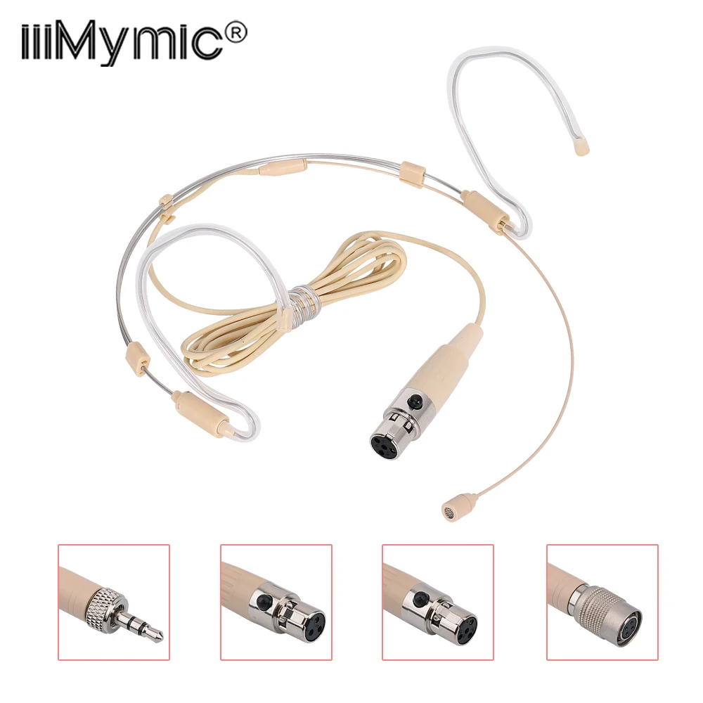 Adjustable Foldable Headset Microphone with Thick Cable