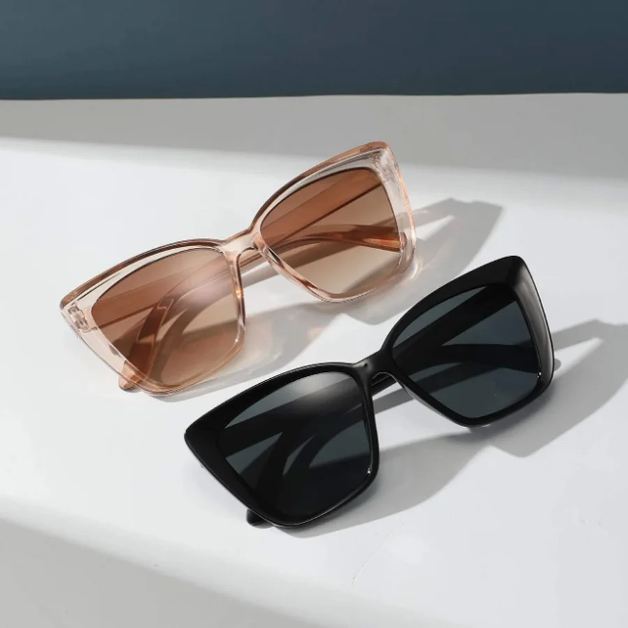 2PCS Cat Eye fashion Women Sunglasses Daily Holiday Beach Decorative Glasses 4