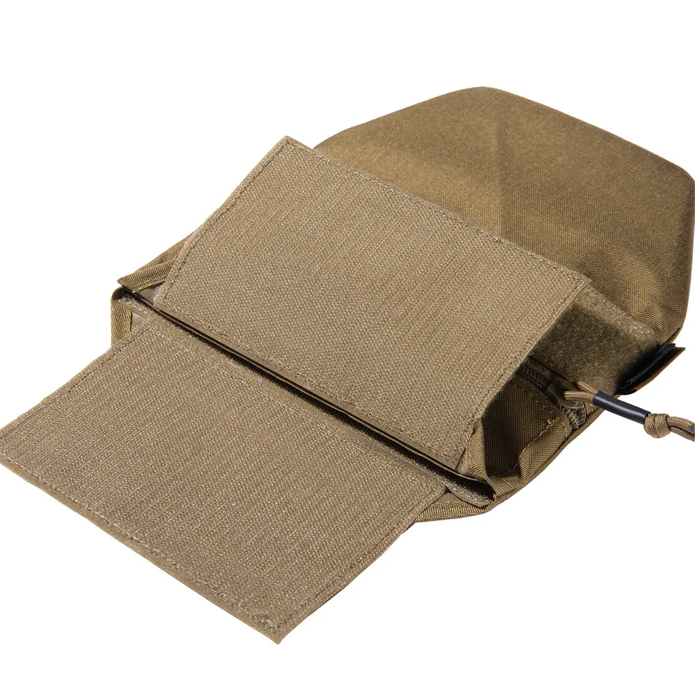 Tactical Molle Magazine Dump Pouch Protect Carrier Plate Pouch Magic Tape Vest Accessories Bag Belt Fanny Outdoor Pouch 5