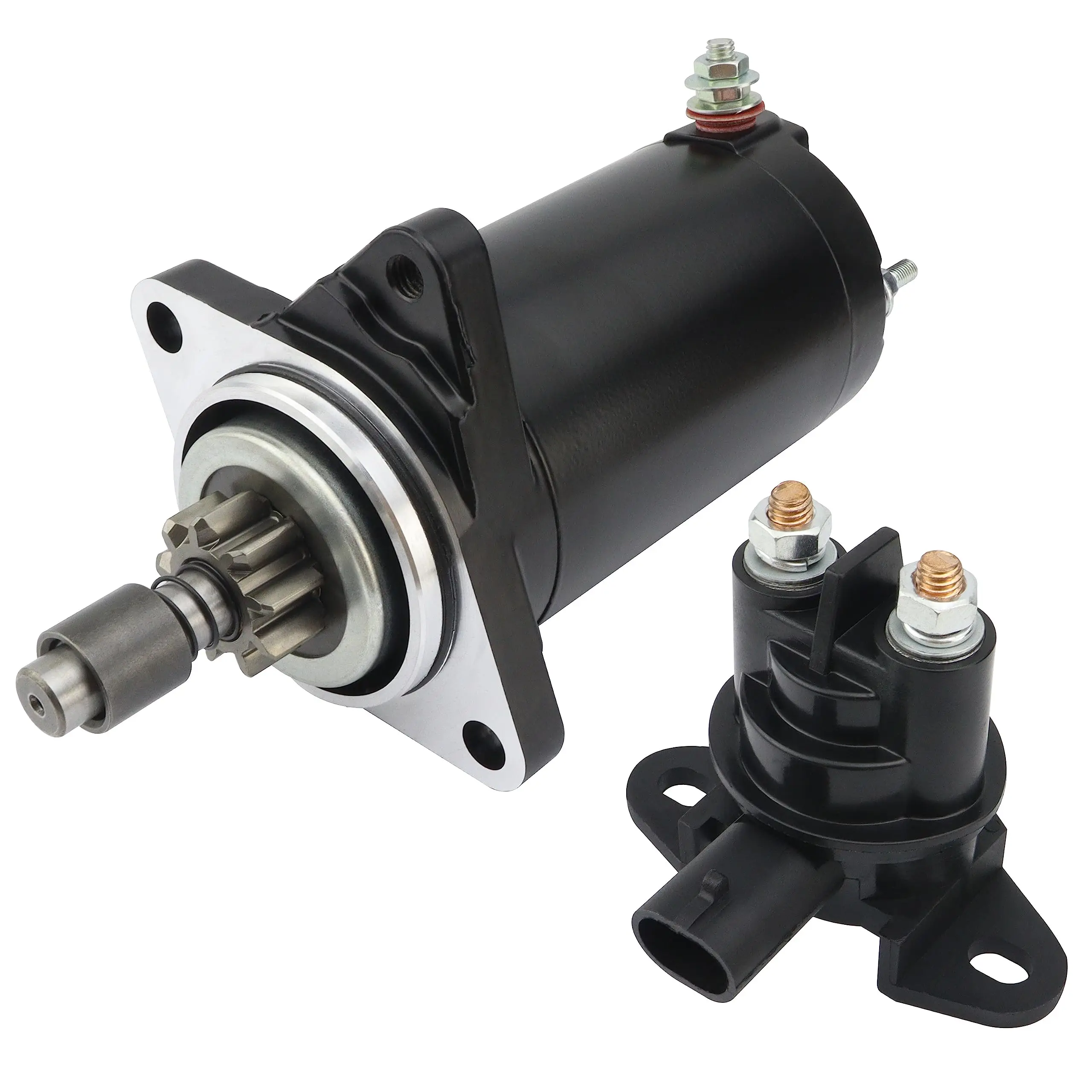 Starter Motor & relay 18415 For SeaDoo SP SPX XP PWC GSI 1997 GTI 718cc 96-05 278-000-484 278-000-485 278-001-300 278-001-935 1x brand new overload protection relay for mercedes w201 w124 w126 1984 1997 2015403745 high quality car parts