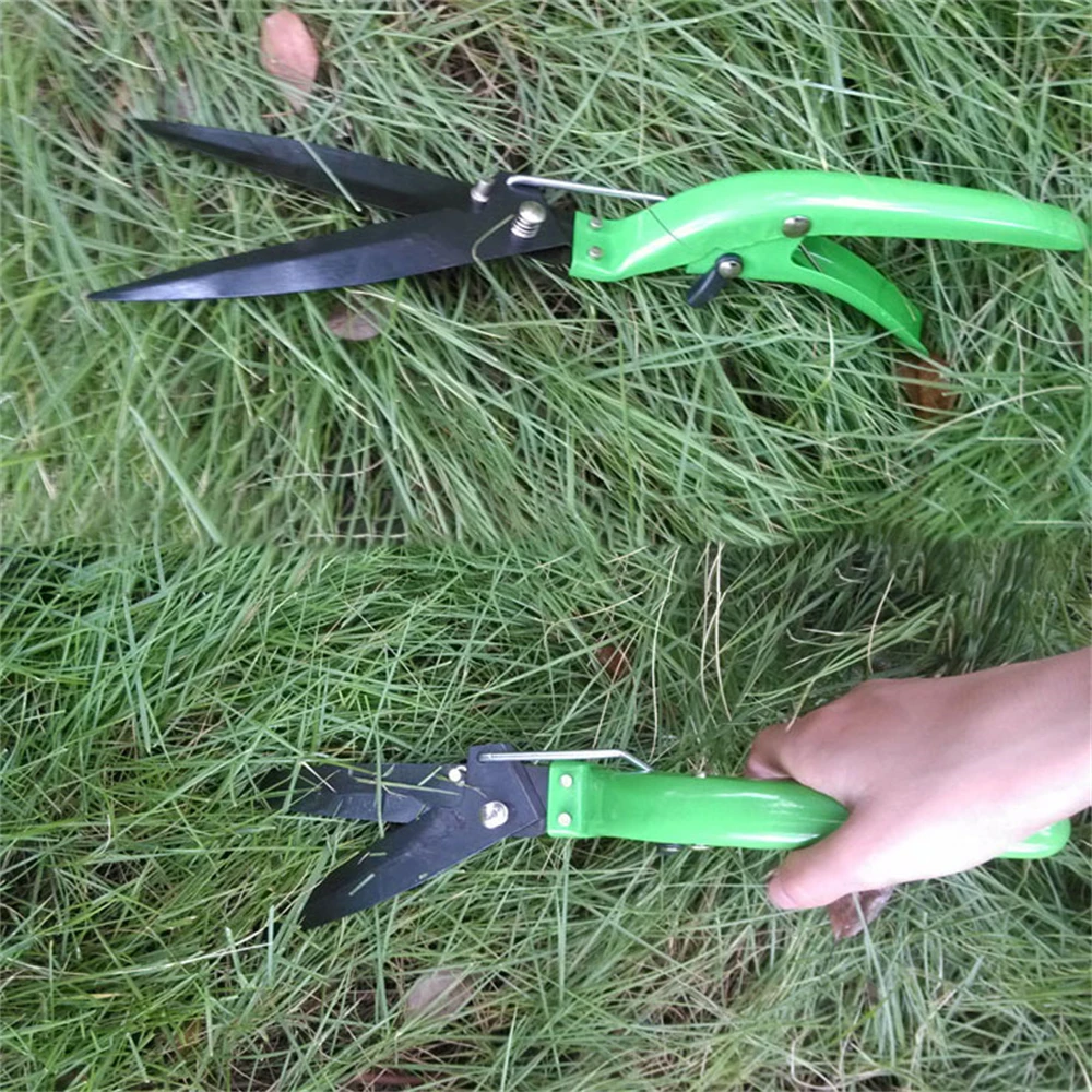 1PC Gardening Scissors Rotatable Lawn Trimming Gardening Grass Trimming Scissors Gardening Tools Household Potted Weed Pruning