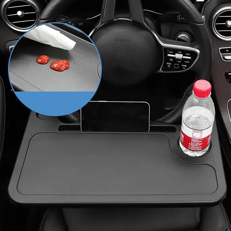 

Car Steering Wheel Table Multi-functional Eat Work Cart Drink Food Coffee Goods Holder Tray Laptop Computer Desk Mount Stand
