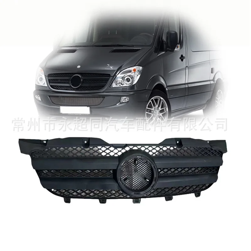 

Glossy Black Radiator Grilles For Mercedes Benz 2009-2013 Sprinter W906 Racing Grilles Bumpers Body Kit Hood