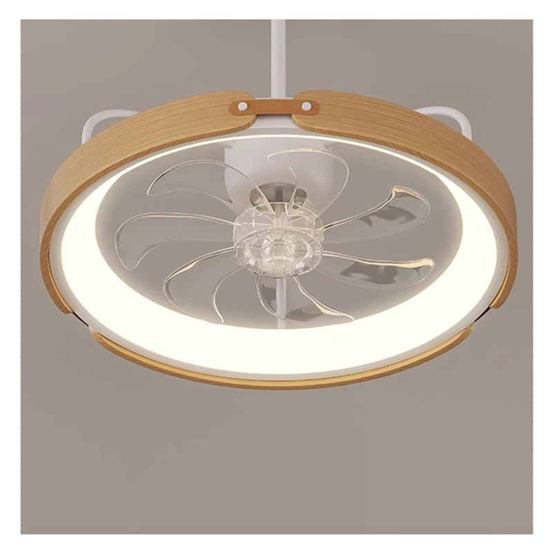 BOSSEN Modern Walnut Fan Lamp Image 3