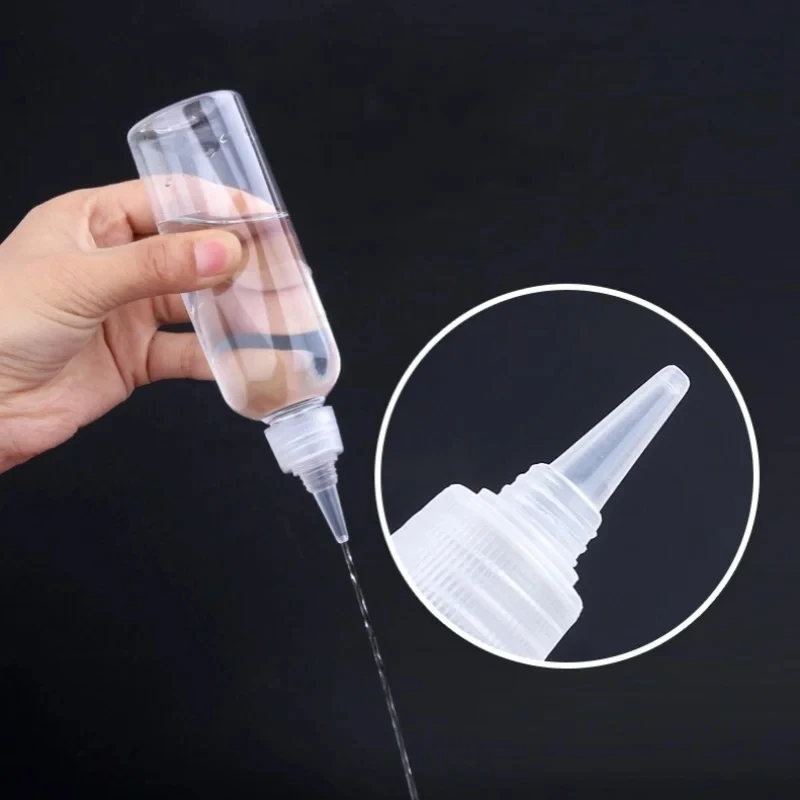 5/10/30/50/60/100/120ml Empty Dropper Bottle Transparent Plastic Refillable Nozzle Dropper with Cap Squeeze Bottle Refill refillable bottles