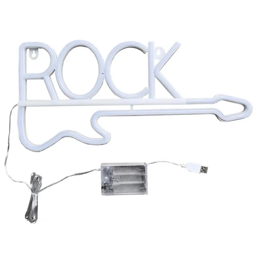 Led Rock Shape Light High-quality Led Neon Light Vibrant Rock Neon Lights Guitar Styling for Creation for Hanging Wall