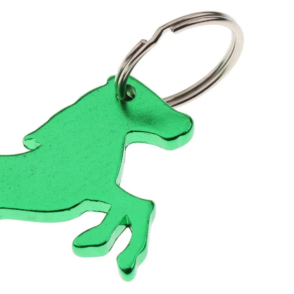 Aluminum alloy horse pattern bottle opener key ring keychain
