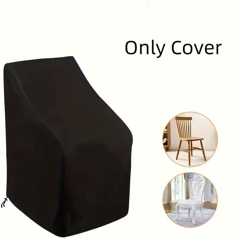 Heavy-Duty Stacking Outdoor Chair Cover with Adjustable Drawstring