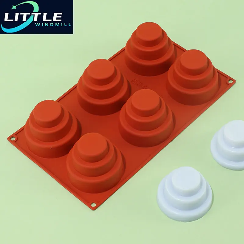 

Tier Cake Silicone Mould Multi Tiered Cupcake Round Cupcake Pudding Cookie Chocolate Baking Pan