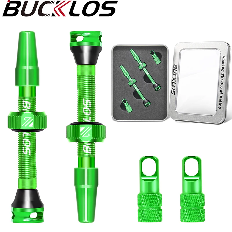 BUCKLOS Premium Tubeless Bicycle Presta Valves