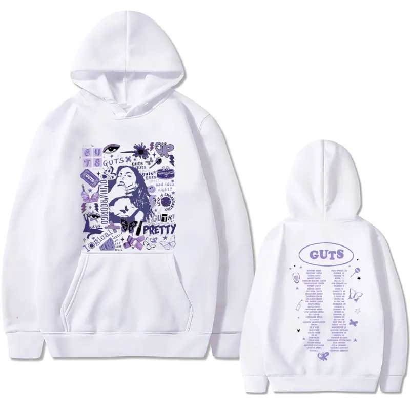 

Vampire Guts 2024 World Tour Concert Graphic Print Hoodie Male Vintage Fashion Streetwear Men Women Hip Hop Rock Style Hoodies