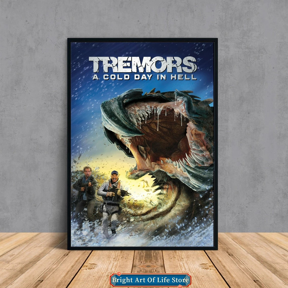 

Tremors A Cold Day in Hell Classic Movie Poster Star Cover Photo Canvas Print Apartment Home Decor Wall Painting (Unframed)