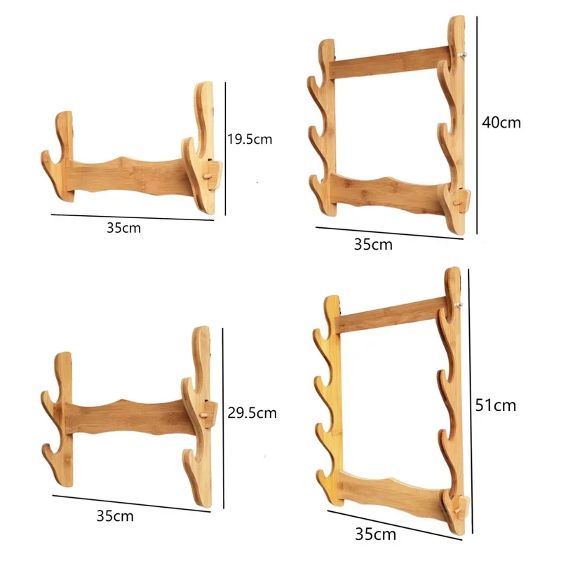 Supporto Espositore Per Spada In Legno - Base Porta Katana, Wakizashi E Tanto - Per Collezionisti E Arredamento