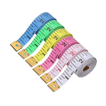 1/5/10Pcs 150cm/60-Inch Soft Body Measuring Ruler Tailor Tape Measure Centimeter Meter Sewing Measuring Tape in Random Colors 1
