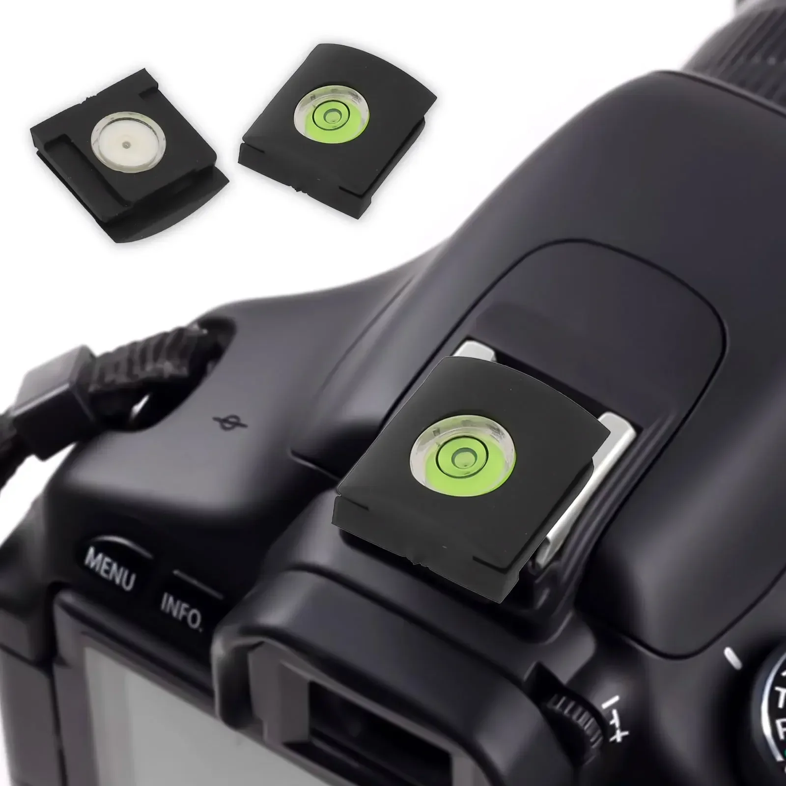 High-Quality Flash Hot Shoe Cover Bubble Spirit-Level For All Camera DSLR Protection Cap Camera Protective Cover Accessories
