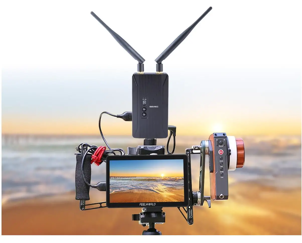 Portable monitor DSLR field monitor Feelworld F6 Plus V2 6 inch 3D LUT touch screen IPS FHD 1920x1080 support 4K tilt arm