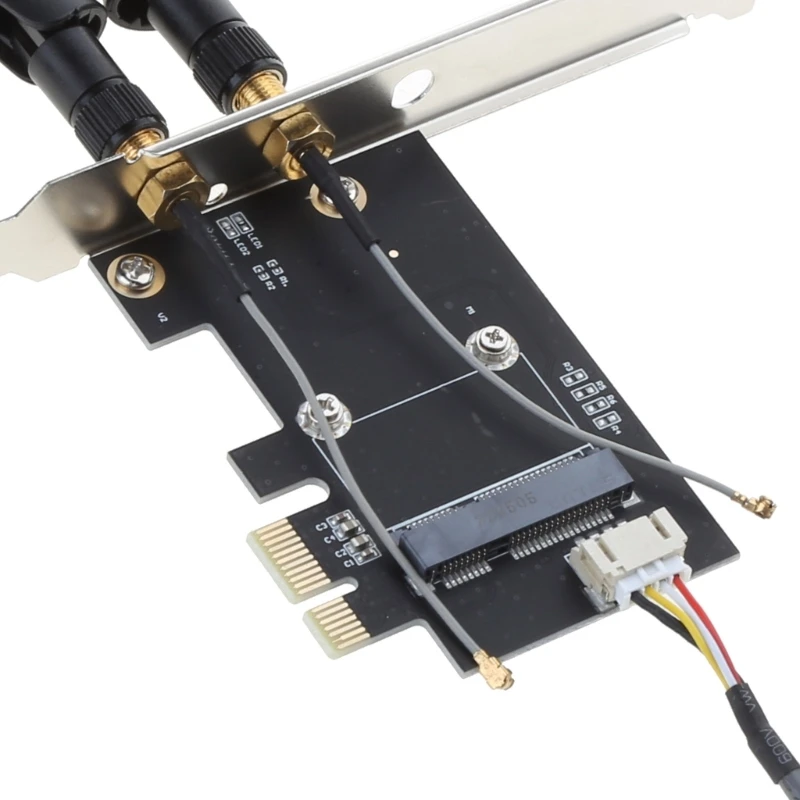 미니 PCI-E를 PCI-E 어댑터 WiFi 및 호환 가능으로 업그레이드했습니다.