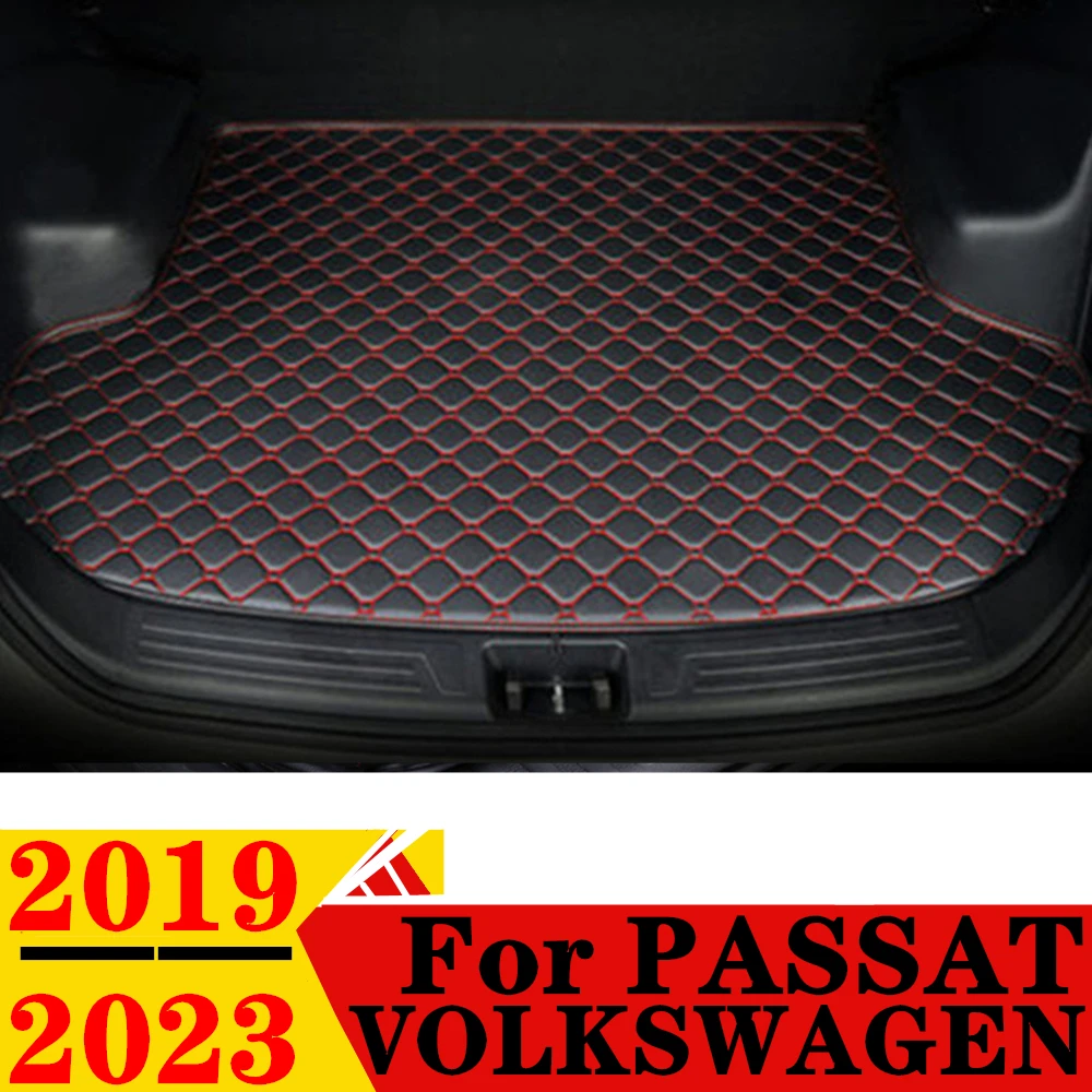 

Коврик для багажника автомобиля Volkswagen VW PASSAT 2023 2022 2021 2020 2019, плоский боковой защитный коврик для груза, подкладка, крышка, задние части багажника