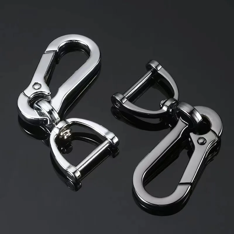 

Car Keychain Strong Carabiner Shape Keyring Climbing Hook Keychain Stainless Steel Man Unisex Gift Auto Interior Accessories