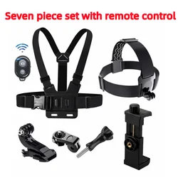 360° Rotatable Smartphone Chest Strap Stand and Holder Adapter - With remote control