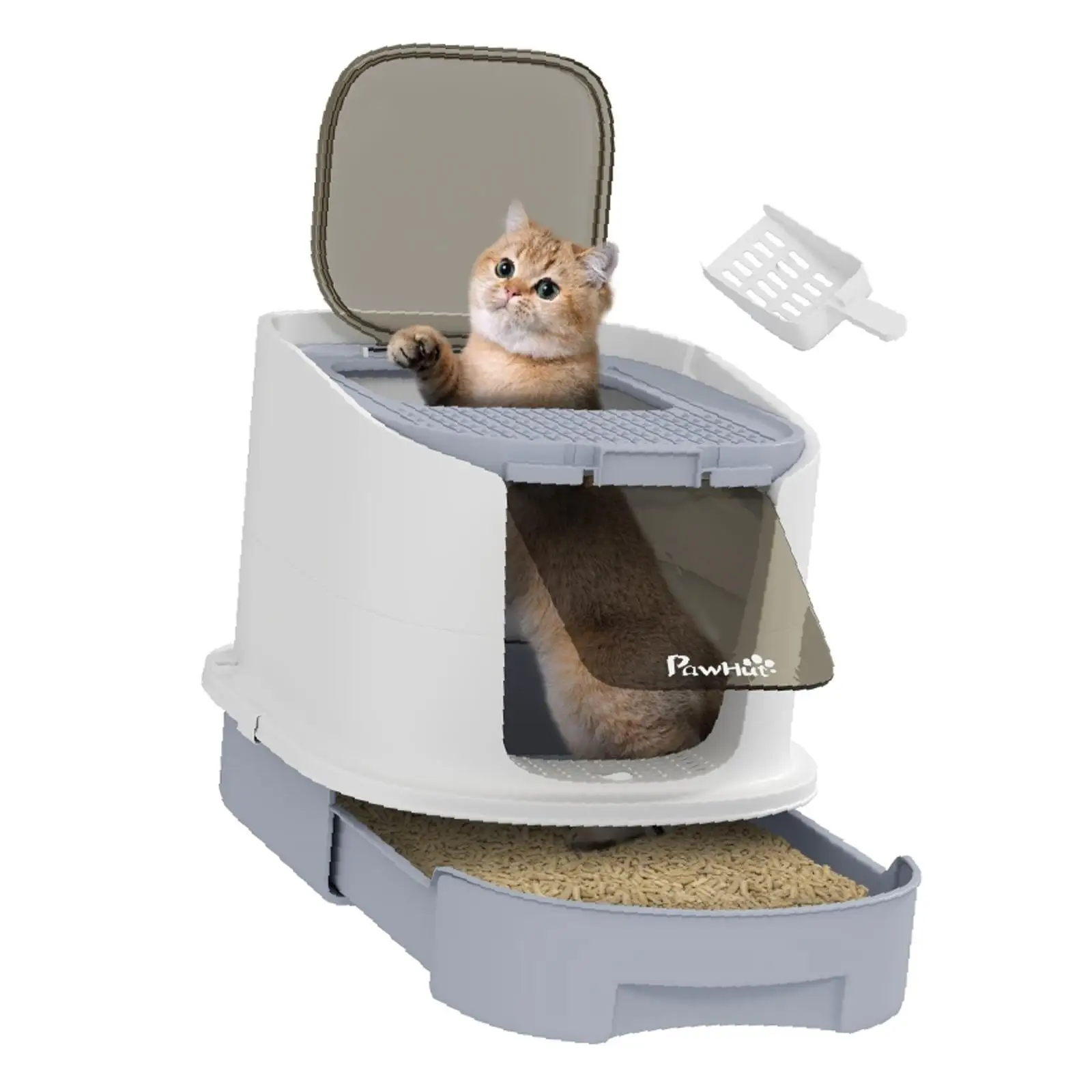 Cat Litter Box Furniture Hidden Design Odour Control Enclosure for Cat Cages and Home Pet Supplies