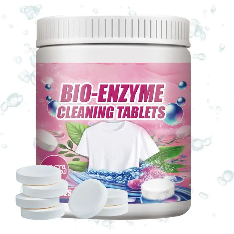 Laundry Detergent Sheets Gentle Enzyme Cleaner 20 pcs Portable Washer Cleaner Fast-Acting Cleaning Sheets for Cotton Linen Silk