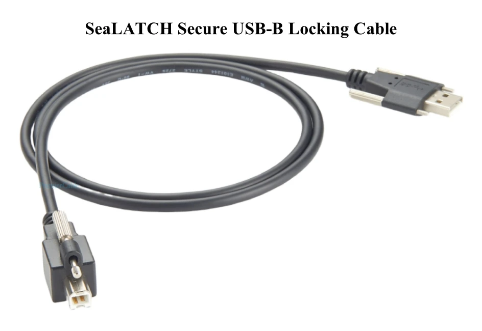 USB-A-auf-USB-B-Verlängerungskabel mit Schraubverschluss für Panelmontage, USB-Kabel für Maschinenvision, Industriekameras, SPS und eingebettete Geräte – Detail 5