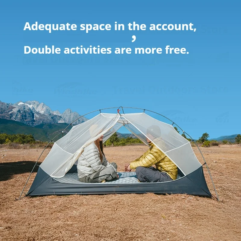 Naturehike Mongar UL Hiking Tent Ultralight Travel Tent Outdoor 1/2 Persons Large Space Portable Waterproof
