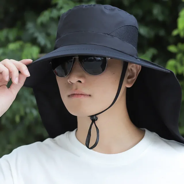 햇빛 차단의 최고 선택: 자외선 차단 여성 햇빛가리개 낚시 선캡
